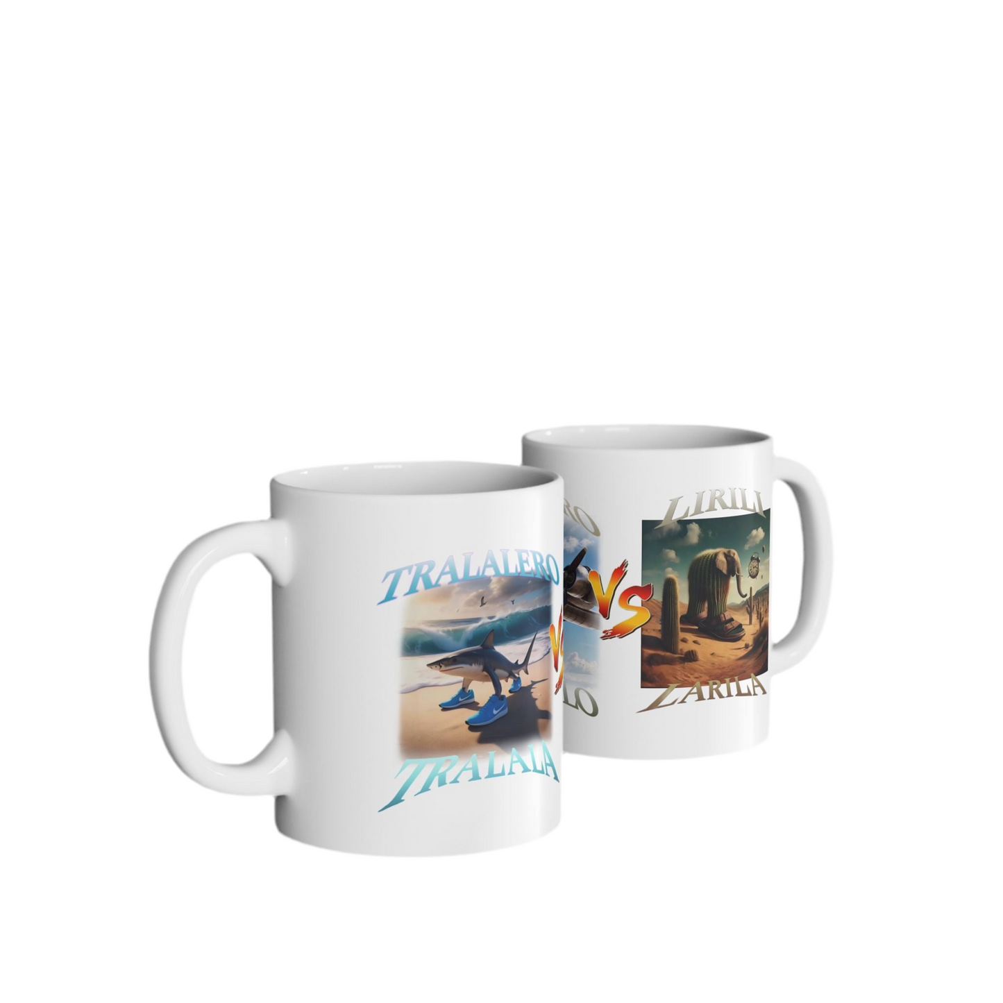 TRALALERO VS BOMBARDIRO VS LIRILI MUG - 11Oz & 15Oz