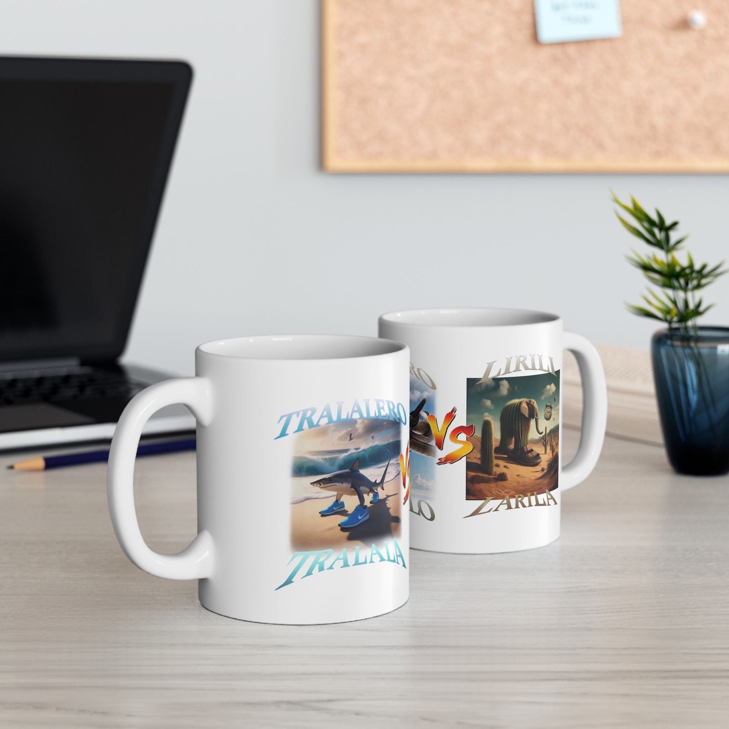 TRALALERO VS BOMBARDIRO VS LIRILI MUG - 11Oz & 15Oz